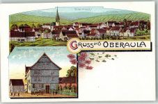 36280 W6435 Oberaula Lithographie Gasthaus Schussler