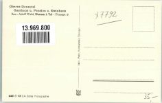 88631 W7792 Hausen im Tal - Gasthaus Pension Steinhaus Adolf Wahl