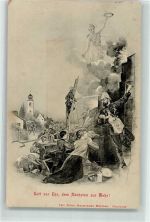 Löscharbeiten Baby wird gerettet Schutzengel Feuerwehr 1910