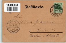 16259 O1310 Bad Freienwalde 1898 Gebrauchsspuren Brunnenhotel Berghaus Waldschloss Heilige Halllen