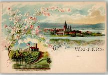 14542 O1512 Werder Havel Lithographie Gasthaus Gerlachshöhe