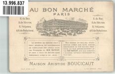 Paris Au Bon Marche Sammelbild Lithographie Werbung Kaufhaus Tennis KEINE AK
