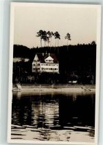 88690 W7772 Unteruhldingen , Bodensee Privatfoto AK Wohnhaus Ort handschriftlich