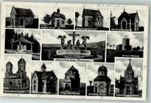 Wartha Bardo Foto AK Kirche Denkmal Kreuzigung Christi Kapelle