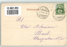 Basel Bâle Weihnachtsmann Puppen Städteglückwunsch 1900