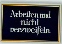 Das Buch : Arbeiten und nicht verzweifeln AK der Blauen Bücher Werbung Druckerzeugnis