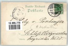 55566 W6553 Bad Sobernheim 1897 Gebrauchsspuren Kirche Kriegerdenkmal Grossgasse Realschule Adelskorrespondenz Lithographie beschnitten