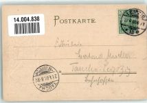 Prägedruck König Albert Wappen Adel Sachsen 1901 Gebrauchsspuren