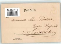 Servus Famos amüsiert Humor Mann mit einer Spitzhacke Tracht 1900 Lithographie / Künstlerkarte