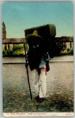 Tracht Indio con su huacal Trachten Mexiko Foto AK