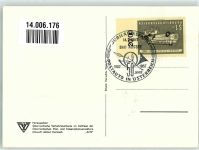 Bad Aussee 50 Jahre Postauto in Österreich + Briefmarke 1957 Jubiäumsfahrt Postbus Sonderstempel