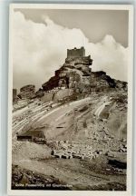 92696 W8481 Flossenbürg - Ruine Flossenbürg mit Granitwerken