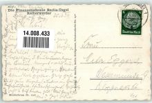 W1000 Tegel Finanzakademie mit Hakenkreuzfahne Reiherwerder Stadt mit Hakenkreuz 1939