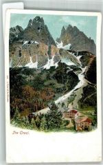 32043 Cortina d'Ampezzo Lithographie Passo Tre Croci