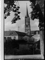 84347 W8340 Pfarrkirchen , Niederbay GLASNEGATIV Kirche