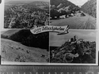 97900 W6987 Uissigheim GLASNEGATIV Mehrfachbildkarte