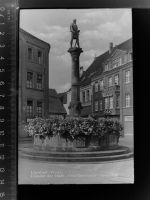 59555 W4780 Lippstadt GLASNEGATIV Denkmal "Graf Bernhard II" Anno 1168