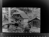 49324 W4520 Melle , Wiehengeb GLASNEGATIV Gartenhäuschen