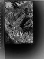 79877 W7829 Rötenbach , Baden GLASNEGATIV Wasserfall