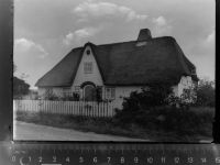25946 W2278 Süddorf , Amrum GLASNEGATIV Friesenhaus