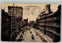 Denver Foto AK Fountain Colorado Straßenbahn Government Square 1909