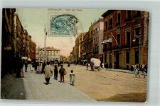 Saragossa Zaragoza Gebrauchsspuren Calle del Corso Marke bildseitig