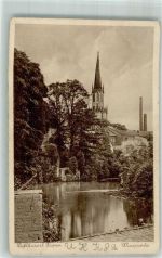 Eupen Foto AK Kirche Weserpartie