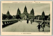 Angkor Vat Foto AK Ausstellung 1931 Paris Tempel Angkor Wat