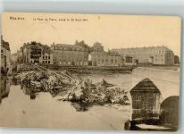 08000 Charleville-Mezieres Foto AK Le Pont de Pierre Trümmer Feldpost WK I Nr. 79 a