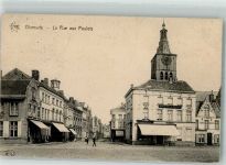 Dixmude Dixmont / Diksmuide Foto AK Cafe La Rue aux Poulets Feldpost WK I 52. Res.Inf.Div.