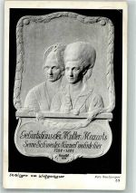 5340 Sankt Gilgen Foto AK Geburtshaus der Mutter Mozarts Plakette