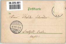 O5300 Weimar , Thür Goethe- und Schillerdenkmal Verlag Louis Glaser 9807 Goethe 1901 Lithographie