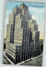 St. Louis 1955 Foto AK Postamt Bell Telephone Building Luftpost