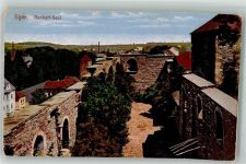 Cheb Eger Foto AK Burg Ruine Bankett-Saal