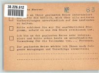 W8000 München Geschäftskorrespondenz Reisebüro Hapag Lloyd Hapag Lloyd