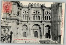 Malaga Foto AK Kathedrale Marke Bildseitig