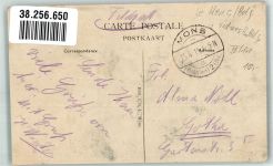 Mons 1915 Foto AK Kaserne Feldpost WK I