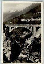 Andalsnes Foto AK Kyllingbrücke der Raumabahn