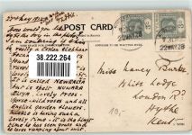 Colombo Elefant Motiv Sri Lanka / Ceylon 1928 Gebrauchsspuren