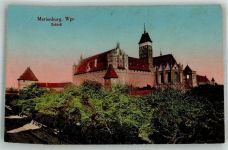 Marienburg Malbork 1915 Foto AK Schloss Feldpost WK I