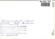 24594 W2354 Hohenwestedt FOTO KEINE AK Hotel Parkhaus