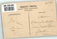 Roncesvalles Orreaga 1903 Foto AK Marke bildseitig