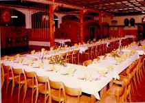 47546 W4192 Kalkar , Niederrhein FOTO KEINE AK Hotel Siekmann Innenaufnahme gedeckte Tafel