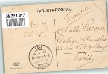 Cadiz 1910 Foto AK HafenMarke bildseitig