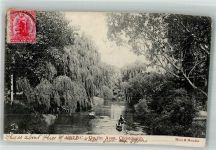 Christchurch 1907 Foto AK On the Avon Marke bildseitig