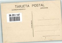 La Coruna 1928 Foto AK Denkmal Daniel Carballo Marke bildseitig