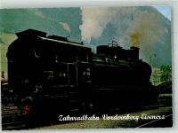8794 Vordernberg Foto AK Zahnradbahn Dampflokomotive