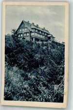 Heufuderbaude Foto AK Hüttenstempel