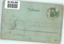 72805 W7414 Lichtenstein , Württ 1902 Gebrauchsspuren Lithographie Schloss Mondschein