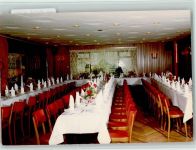 29664 W3030 Walsrode FOTO KEINE AK Gasthaus Eckernworth Innenaufnahme gedeckte Tafeln